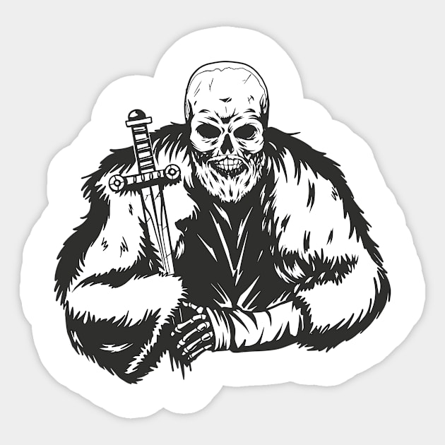 Viking Skeleton Odin Vikings Myth Viking Celtic Sticker by AntiAntiFlorian